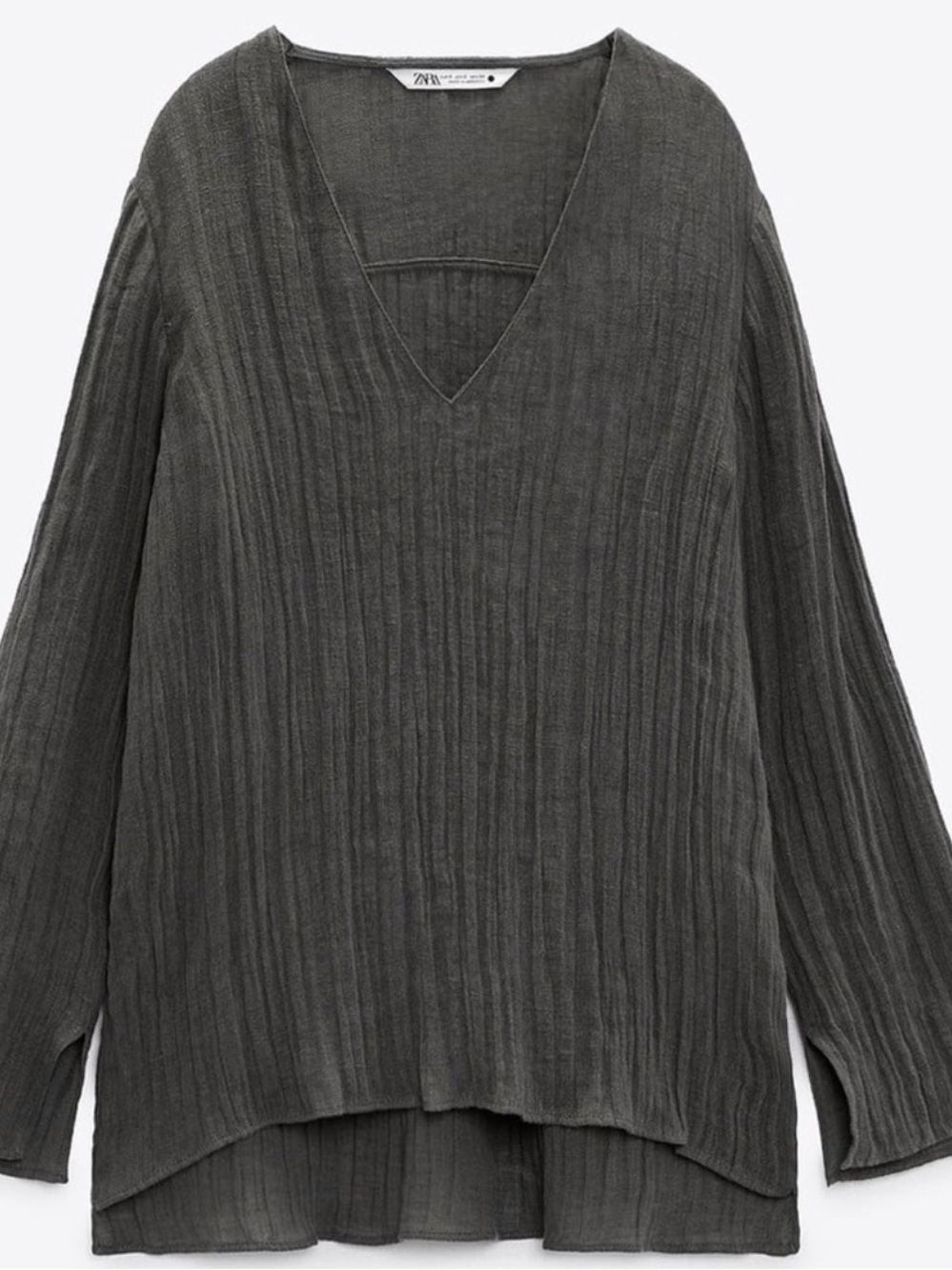 Zara ramie Linen Blouse